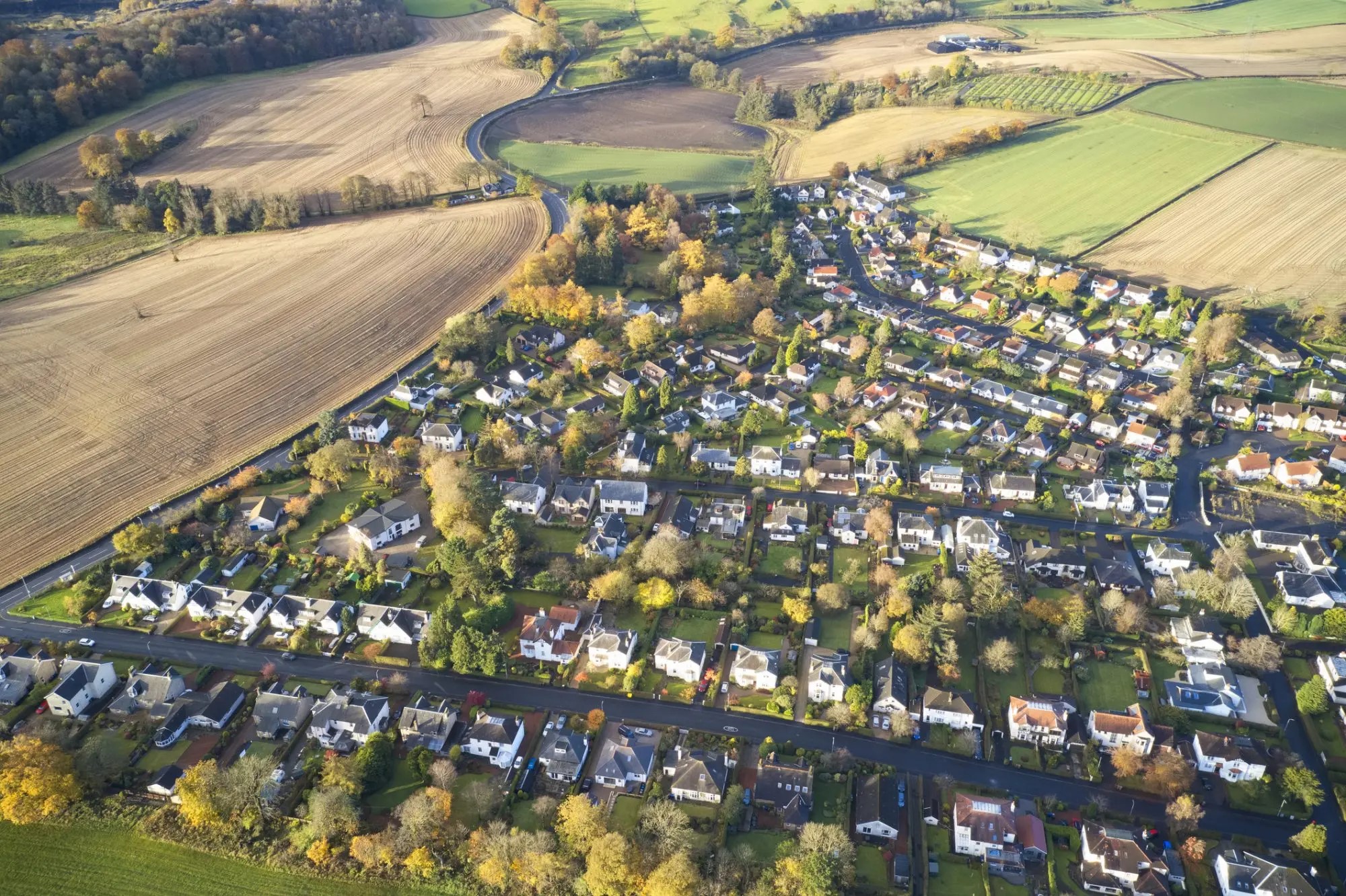 Housing Birdseye Scotland Housing Birdseye Scotland